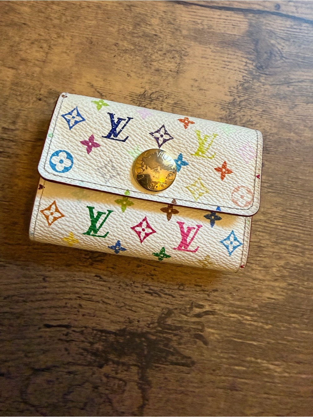 Louis Vuitton OG Murakami Compact Wallet / Card Case - 2006